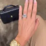 Oval Cut Diamond White Classic 925 Sterling Silver Ring Set