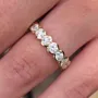 Oval Cut Diamond White Yellow Gold 925 Sterling Silver Hidden Halo Ring Set