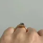 Oval Cut 925 Sterling Silver Rose Gold Classic Ring Set