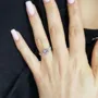 Cushion Cut Diamond White 925 Sterling Silver Rose Gold Hidden Halo Ring Set