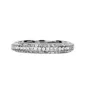 Radiant Cut Diamond White Sterling Silver 3-Stone Ring Set