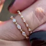 Diamond White Sterling Silver Yellow Gold 6-Piece Bridal Sets