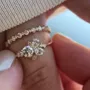 Round Cut Diamond White Sterling Silver Yellow Gold Bridal Sets