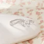 Oval Cut Diamond White Sterling Silver Bridal Sets