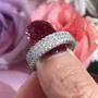 Diamond White Round Cut 925 Sterling Silver Band