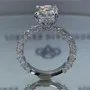 Diamond White Radiant Cut Engagement Ring in 925 Sterling Silver
