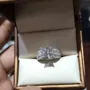 Princess Cut Diamond White 925 Sterling Silver Engagement Ring