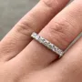 Sterling Silver Oval Cut Diamond White 3-Piece Bridal Sets