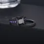 Princess Cut Fancy Black Sterling Silver Bridal Ring Set