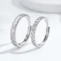 Round Diamond White Sterling Silver Couple Rings