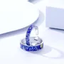 Starry Sky Sterling Silver Blue Couple Rings