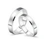 Simple Sterling Silver Couple Rings