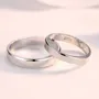 Simple Sterling Silver Couple Rings
