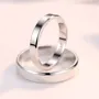 Simple Sterling Silver Couple Rings