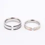 My Love Heart Princess Diamond White Titanium Couple Rings