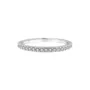 Round Cut Moissanite Diamond White 925 Sterling Silver Wedding Band