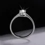 Oval Cut Moissanite Diamond White 925 Sterling Silver Solitaire Engagement Ring