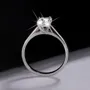 Radiant Cut Moissanite Diamond White 925 Sterling Silver Solitaire Engagement Ring