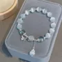 Light Blue Opal Crystal 925 Sterling Silver 7" Bracelet