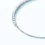 Round Diamond White 925 Sterling Silver Adjustable Bracelet