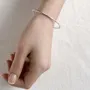 Simple 925 Sterling Silver 6" Bracelet