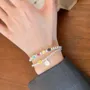 Good Luck Yellow Smiley Face 925 Sterling Silver 6" Bracelet