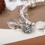 Crystal Quartz 925 Sterling Silver 7.1 Inches Bracelet