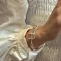 925 Sterling Silver Crystal Quartz 6.5 Inches Bracelet