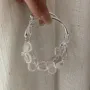 925 Sterling Silver Crystal Quartz 6.5 Inches Bracelet