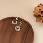 Floral 925 Sterling Silver Drop Earrings