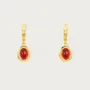 18K Gold Plated Carnelian Drop Earrings