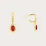 18K Gold Plated Carnelian Drop Earrings