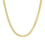 Simple 925 Sterling Silver Yellow Gold 16" Necklace