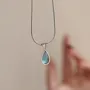 Platinum Plated Waterdrop Necklace