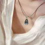 Platinum Plated Waterdrop Necklace