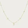 18K Gold Plated 925 Sterling Silver Lucky Clover Necklace