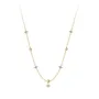 18K Gold Plated 925 Sterling Silver Lucky Clover Necklace