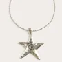 Platinum Plated Starfish Necklace
