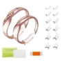 12pcs Resin Invisible Ring Size Adjuster for Loose Ring