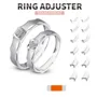 12pcs Resin Invisible Ring Size Adjuster for Loose Ring