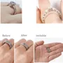 8pcs Resin Invisible Ring Size Adjuster for Loose Ring