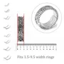 8pcs Resin Invisible Ring Size Adjuster for Loose Ring