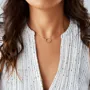 Dainty Circle Karma Necklace Eternity Simple Open Circle Gift