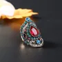 Ruby Red and Sapphire Blue Ring