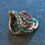 Ruby Red and Sapphire Blue Ring