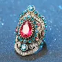 Ruby Red and Sapphire Blue Ring